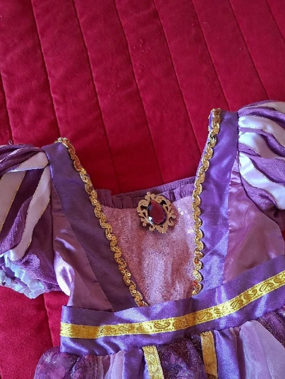 Disney Purple and Gold Girls' Princess Costume Dress - Picture 2 of 6